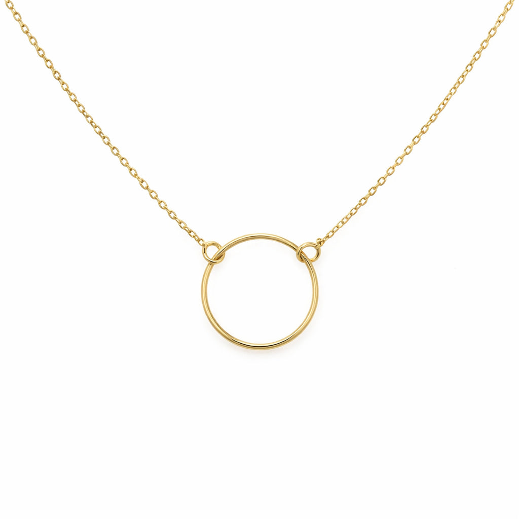 Minimalista kör arany nyaklánc